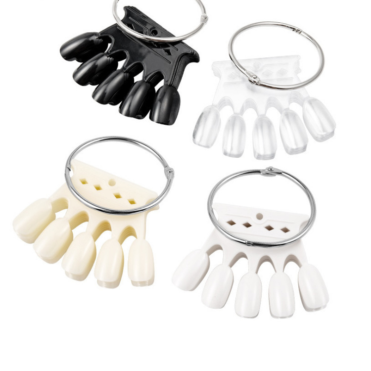 Nail Art Plate Color Crown Color Card Practice Nail Fake Nail Display Nail Mold Nail Tool Fan Color Card