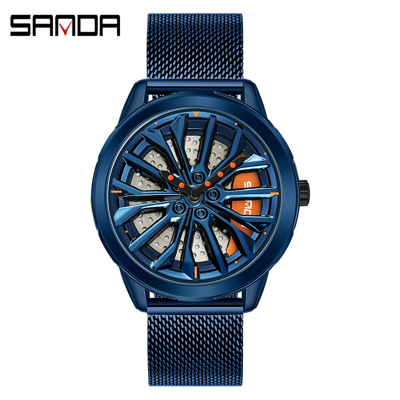 1063 메쉬 벨트 블루