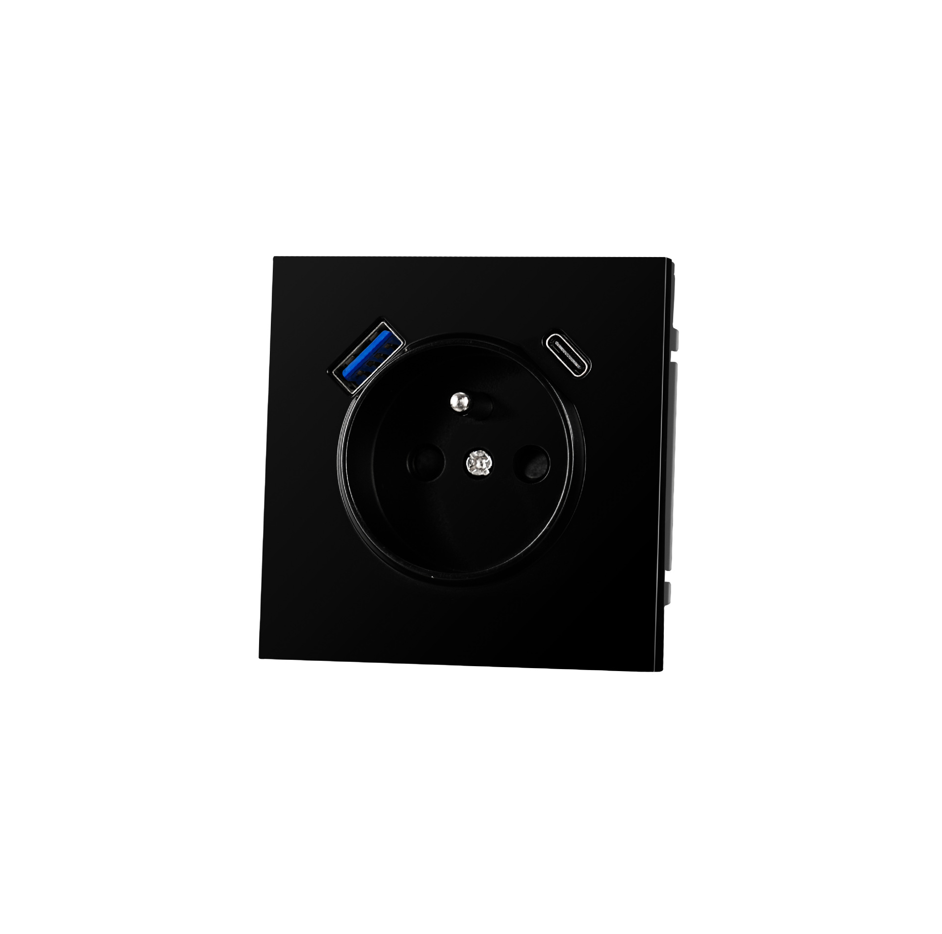 French socket with 2 usb(A+C) Fast Charging PD20W