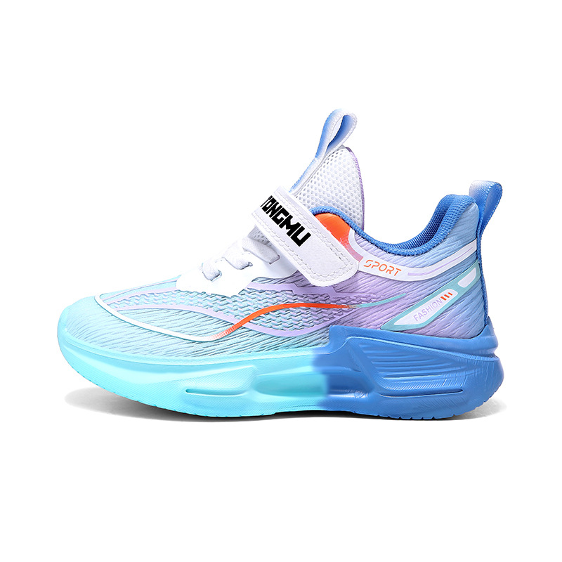 Zapatillas para correr ligeras y resistentes al desgaste para niños primavera nueva malla transpirable zapatos casuales de todo fósforo para niños zapatos deportivos antideslizantes para estudiantes