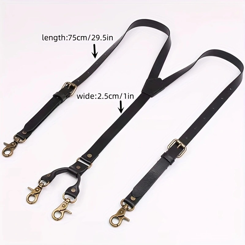 Estilo retro japonés personalizado de moda de los hombres adultos traje de negocios pantalones vaqueros casuales de cuatro ganchos hebilla tirantes