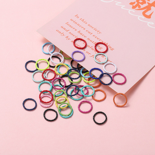 Cross-border hot selling colorful embossed ring open ring ring paint single ring connecting ring diy handmade basic accessories