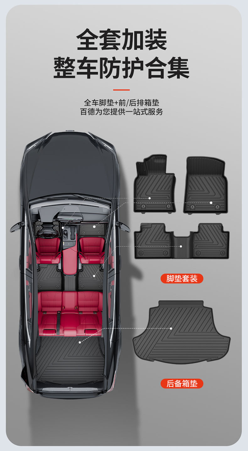 Suitable for Lexus Es200 Es300H Rx300 Rx350H Special All-Weather Tpe Car Floor Mats