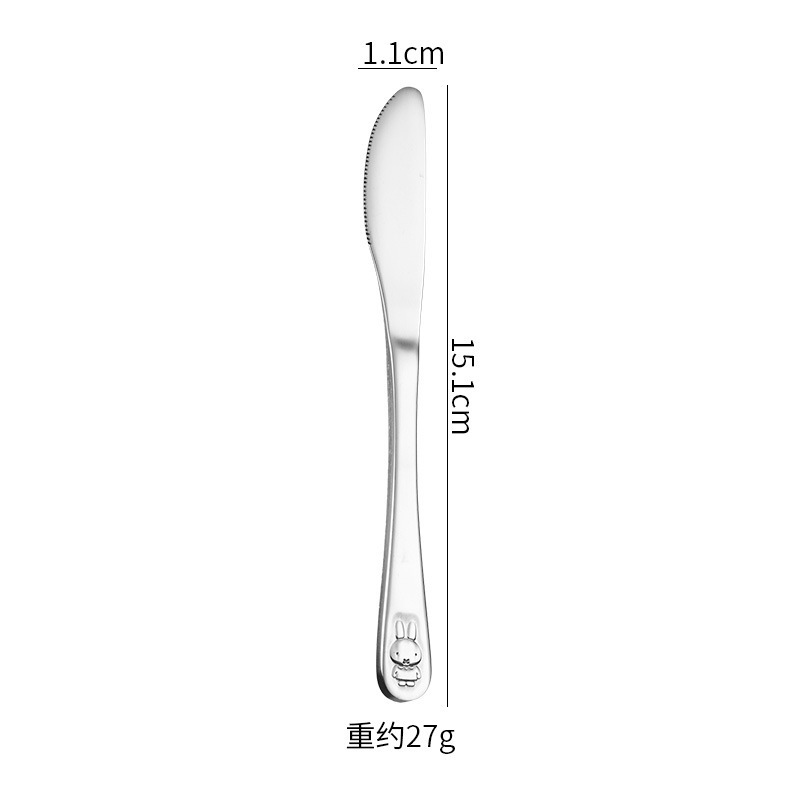 304ステンレス鋼のナイフ、フォーク、スプーンの3点セット、クリエイティブなインスタイルの子供用食器、家庭用ステーキナイフ、フォーク、フルーツフォーク|undefined