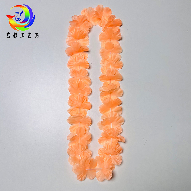 Serie de coronas de macarón 24 pares de pétalos de diámetro 6.5cm de longitud 100cm de tela de poliéster coronas de flores coloridas