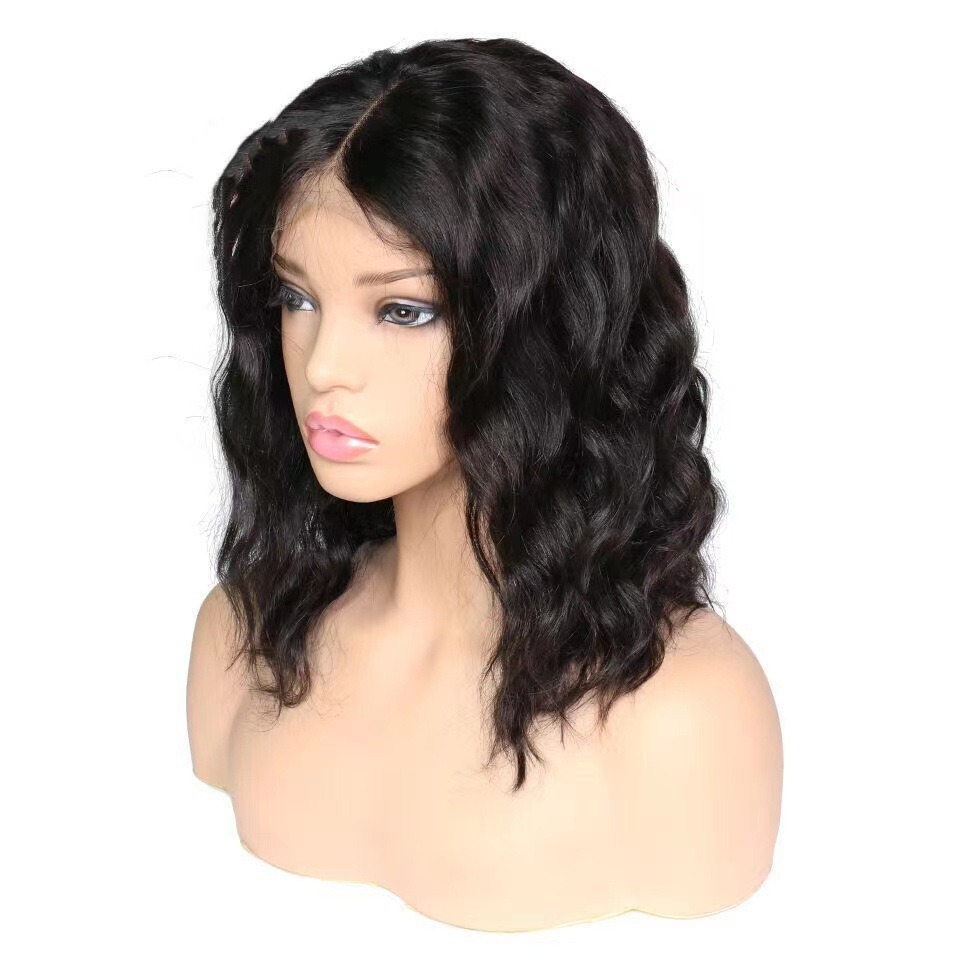 Perruque courte bouclée style afro, permanente effet maïs, extensions de cheveux courts bouclés pour femmes_voghion.com