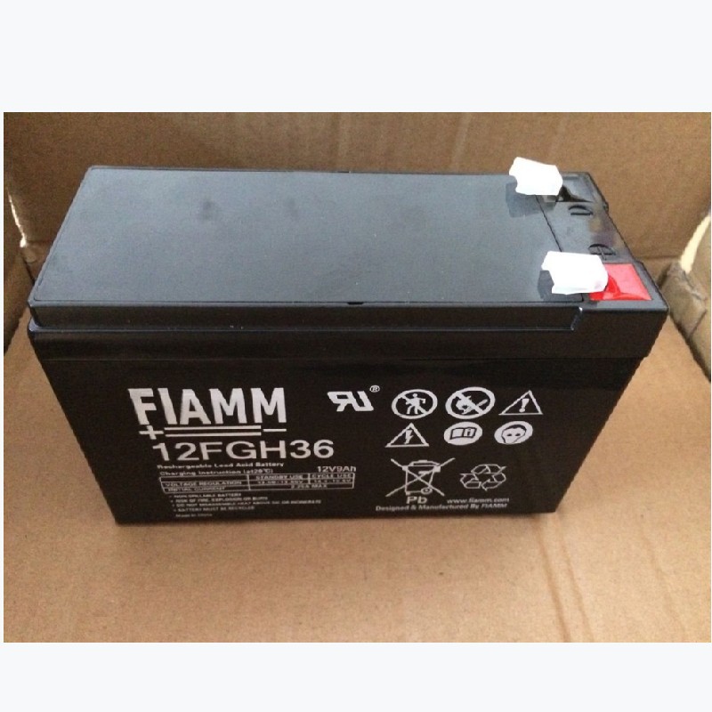 FIAMM非凡蓄电池12FGH36 12V9AH免维护 消防 UPS 内置储能电源