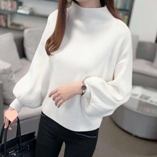 Autumn/Winter Korean Style Knit Women's Top women's turtleneck spring/autumn outerwear base shirt
