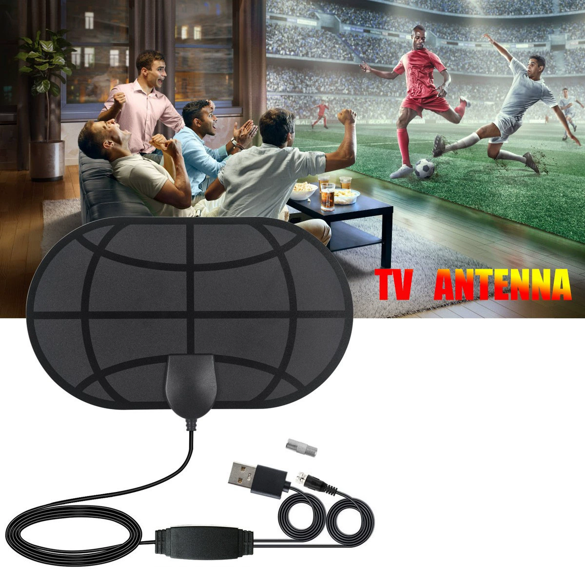 Новый продукт HDTV цифровая антенна ТВ Индонезия Юго-Восточная Азия взрыв DVB-T2 HD внутренняя антенна для телевизора