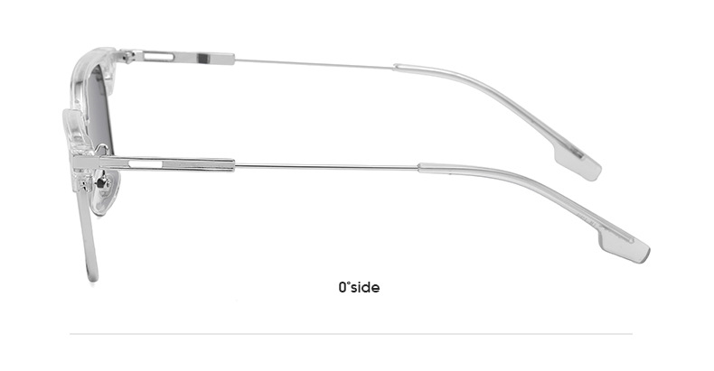 Basic Einfacher Stil Einfarbig Ac UV400-Schutz Quadrat Halbbild Männer Sonnenbrille display picture 11