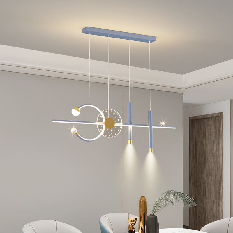 Nuevo tipo de lámpara de restaurante simple lámpara de restaurante minimalista moderna lámpara de bar nórdica lámpara de restaurante lámpara de lámpara creativa lámpara de lámpara larga