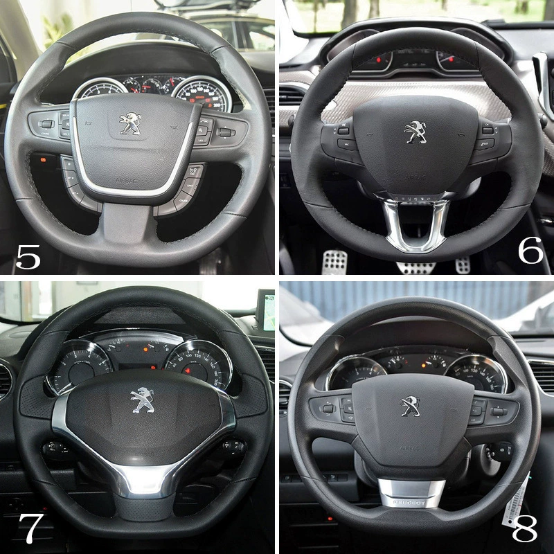 Чехол на руль ручной прошивки, подходит для Peugeot 308/5008/4008/2008/307/408/301/508