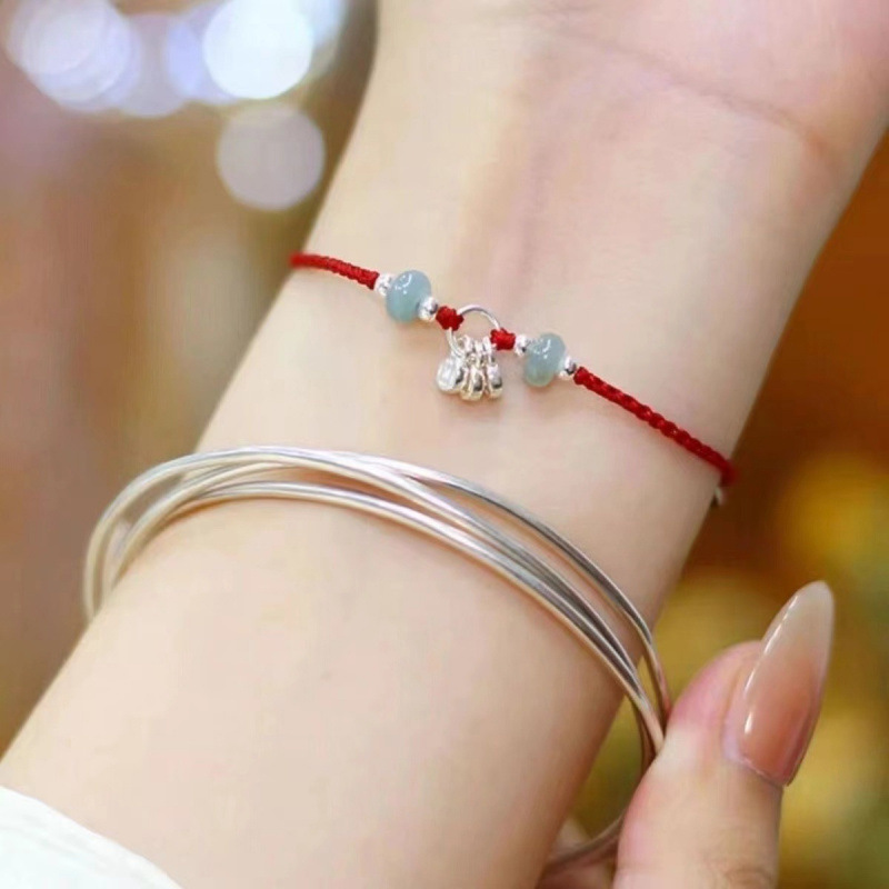 Wish You Lots of Money Bracelet for Women Summer Light Luxury Exquisite Friendship Bracelet Ins Niche Simple Good Luck Red String Gift Wish You Lots of Money Bracelet for Women Summer Light Luxury Exquisite Friendship Bracelet Ins Niche Simple Good Luck Red String Gift