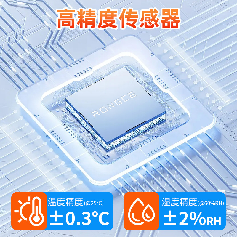 工業用デジタル表示温度と湿度計 Tuya スマート WIFI リモート監視温度と湿度の変化屋内と屋外の大型スクリーンメーター|undefined