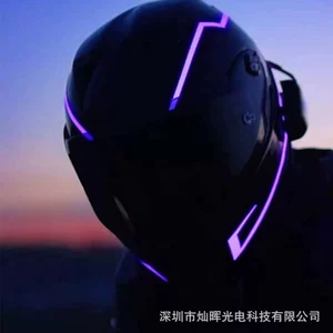 Helmet Luminous Strip Night Riding Safety Warning Light Strip