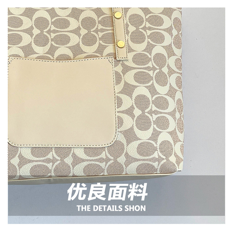 Classic Zipper Tote Bag, Daily Commute Shoulder Handbag, Large Capacity, Multiple Colors Available