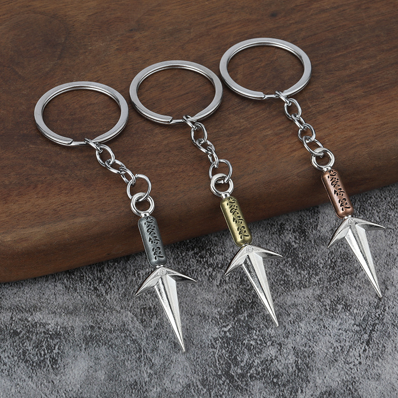 Huoying Animation Peripheral Mini Four-Generation Mob Flying Thor God Bitter Weapon-Free Model Alloy Toy Keychain Pendant
