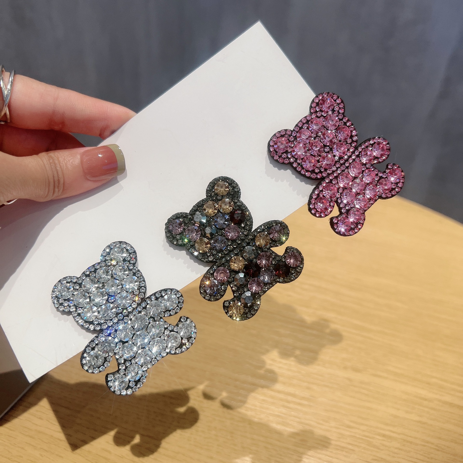 Women's Cartoon Style Bear Rhinestone Hair Clip display picture 2