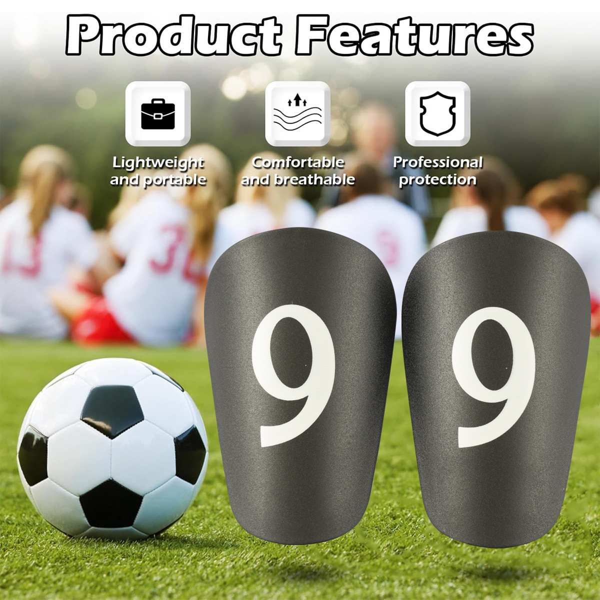 Shin Guard Digital Shin Guards Shinguards Children's Football Inserts Thickened Adult Mini Shin Guards Sports Protective Gear_voghion.com