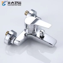 批发全铜雅思淋浴三联龙头铜体混合阀加厚防冻冷热混水阀浴缸龙头