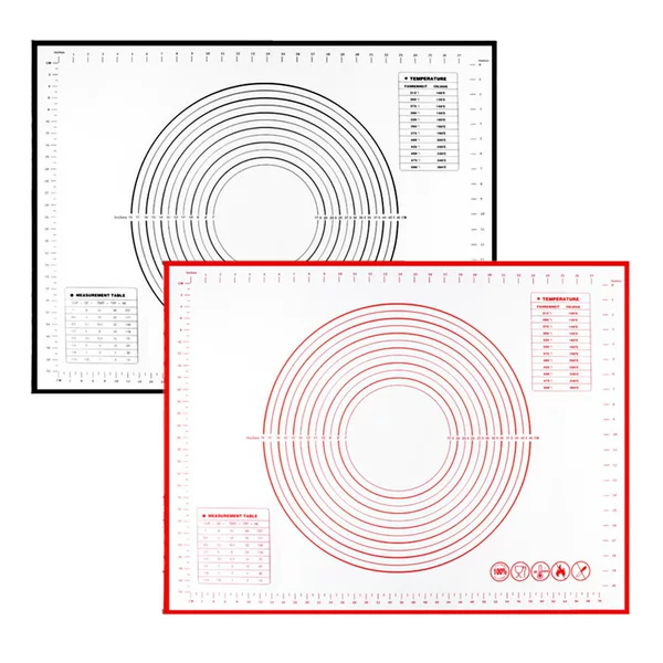 Silicone Kneading Mat, Dough Rolling Mat, Silicone Mat with Scale, High-Temperature Resistant Non-Stick Mat, Household Kneading Mat