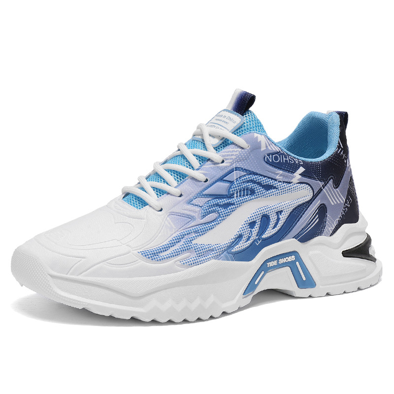 Zapatos de hombre 2026 primavera nueva juventud universal deportes ociosos running verano transpirable suela gruesa aumento de altura zapatos de papá