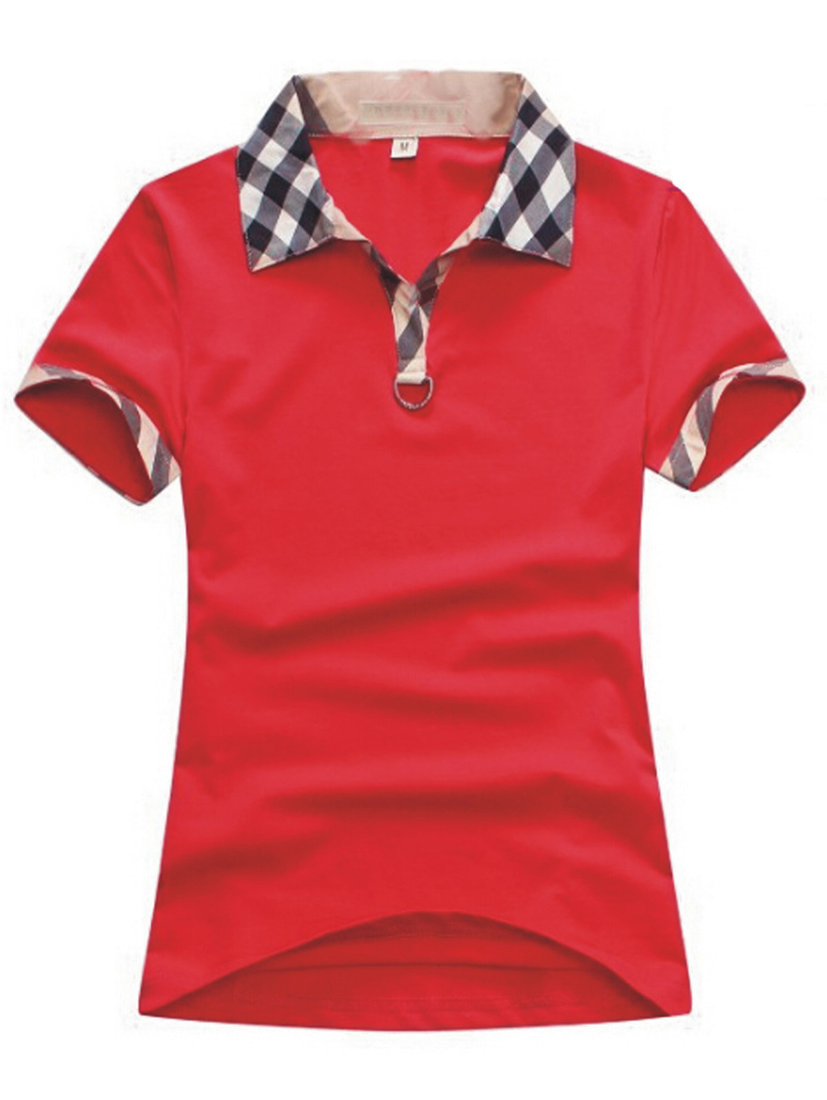 Burberry Shirt Check Trim Red