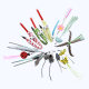 Pet supplies factory direct cross-border cute insect animal shape replacement head toy cat interactive toy