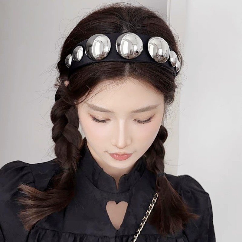 Simple Style Classic Style Color Block Plastic Cloth Handmade Hair Band display picture 3