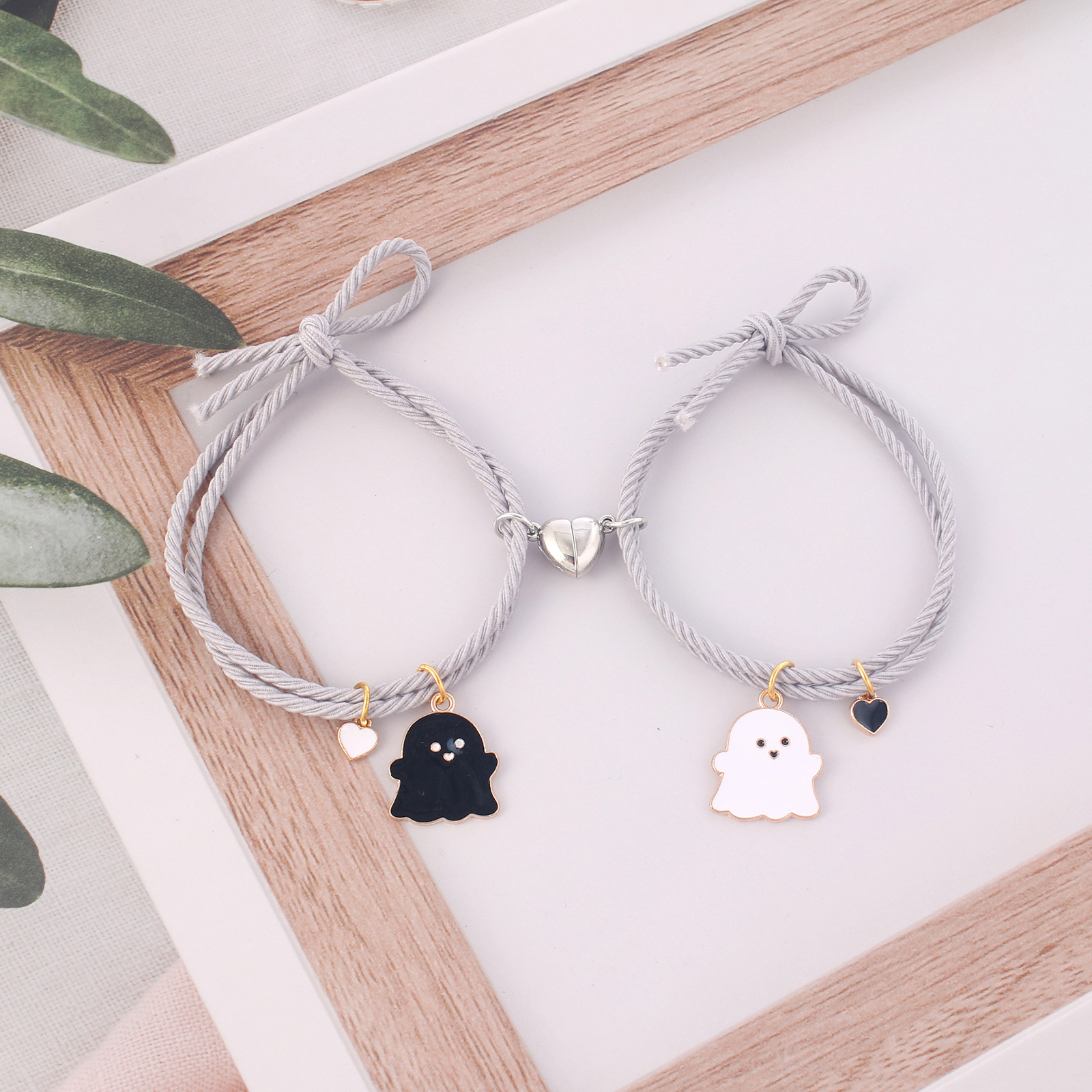 Fashion Cartoon Character Mixed materials Plating Unisex Bracelets 1 Pair