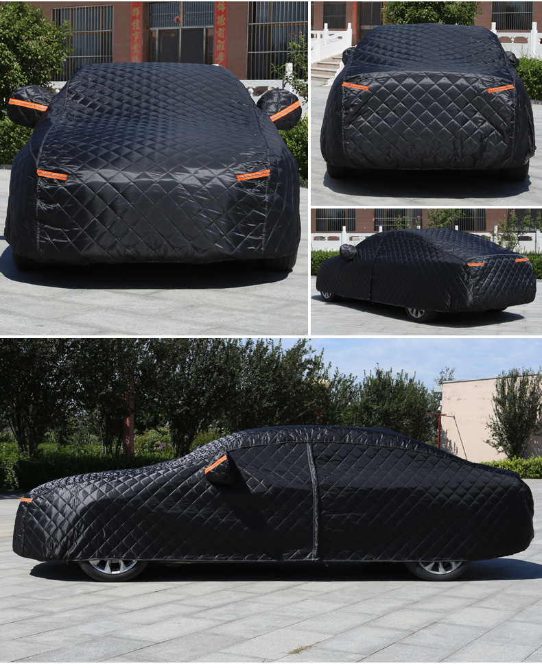 Car cover made of cotton, sun-proof, snow-proof, hail-proof, high-end custom-made, customizable with your own design, can be vacuum-sealed