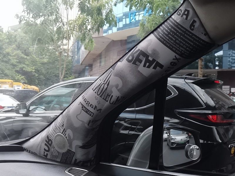 Direct Supply from Manufacturer for Car Interior Modification Ab Pillar Ceiling Renovation Decals Self-Adhesive Fabric Creative Personalized Car Door Accessories