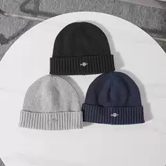 US Stock~ Unisex Chunky Knit Wool Blend Embroidered Warm Beanie Knit Hat 2175