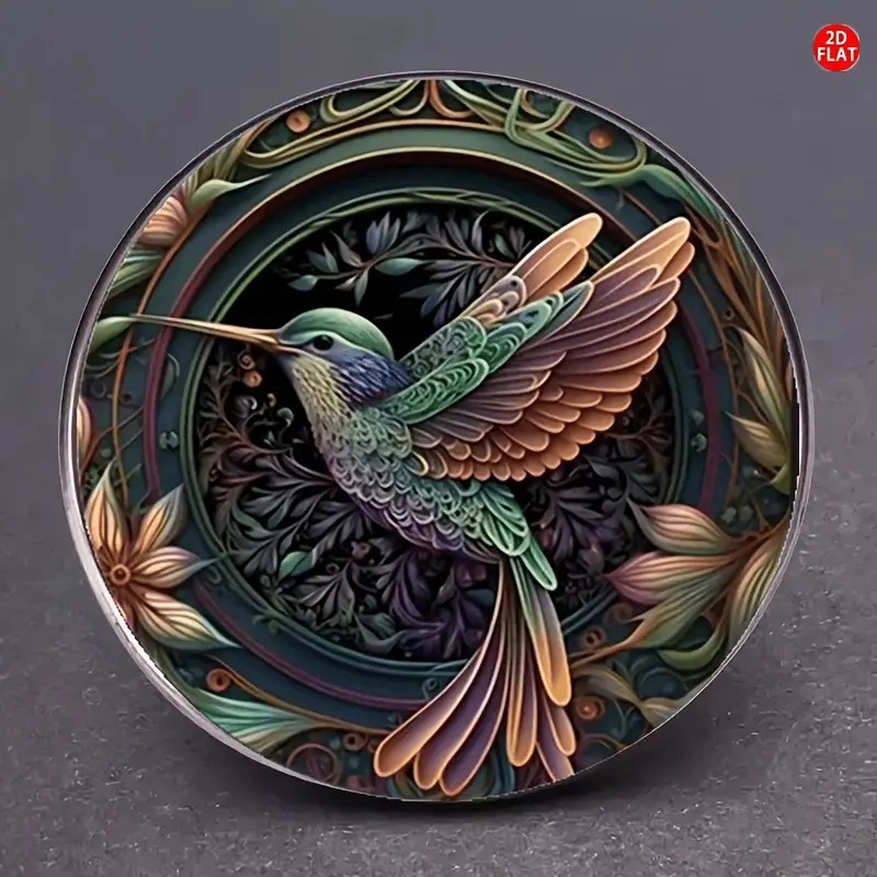 Hummingbird Series Time Gem Crystal Glass Brooch DIY Jewelry