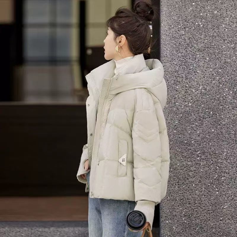 新品羽绒棉服冬季新款加厚时尚洋气显瘦高短款小个子棉袄外套|undefined