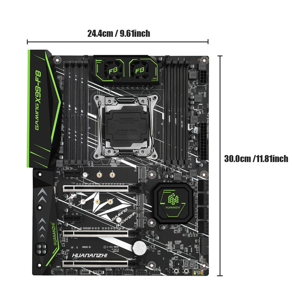 Ноутбук huananzhi, комплект, x99, 2670v, 2 шт., 8 ГБ