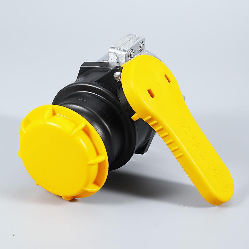IBC químico barril válvula tonelada barril válvula de bola tonelada barril interruptor ácido y álcali resistente DN50(75mm)