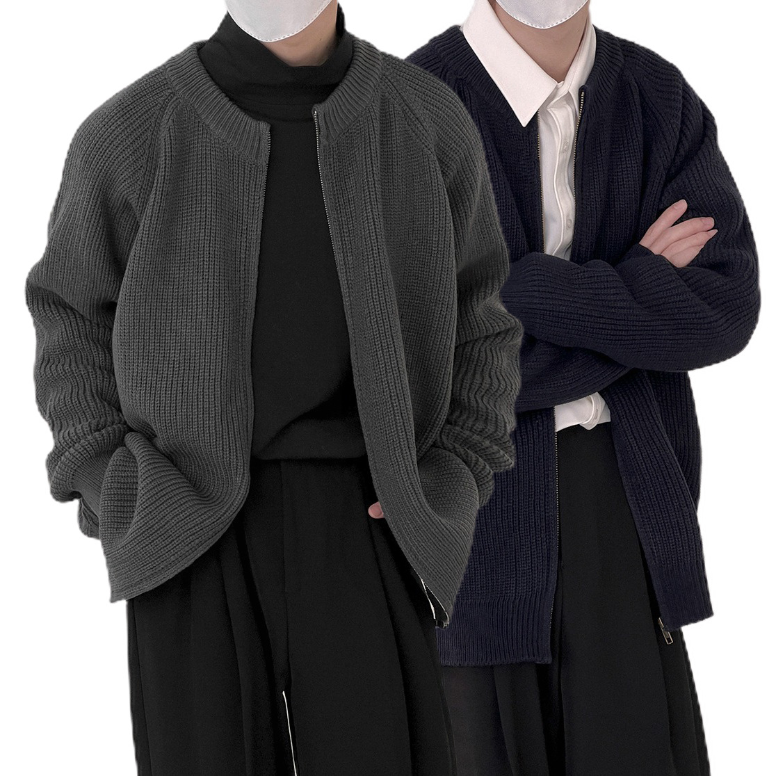 Explosiones transfronterizas de tamaño europeo suéter de jersey de gran tamaño cardigán chaqueta exterior ligera fábrica de negocios al por mayor