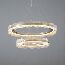 楼梯吊灯水波纹客厅灯具高级感卧室餐厅长条吊灯led中山家装灯饰