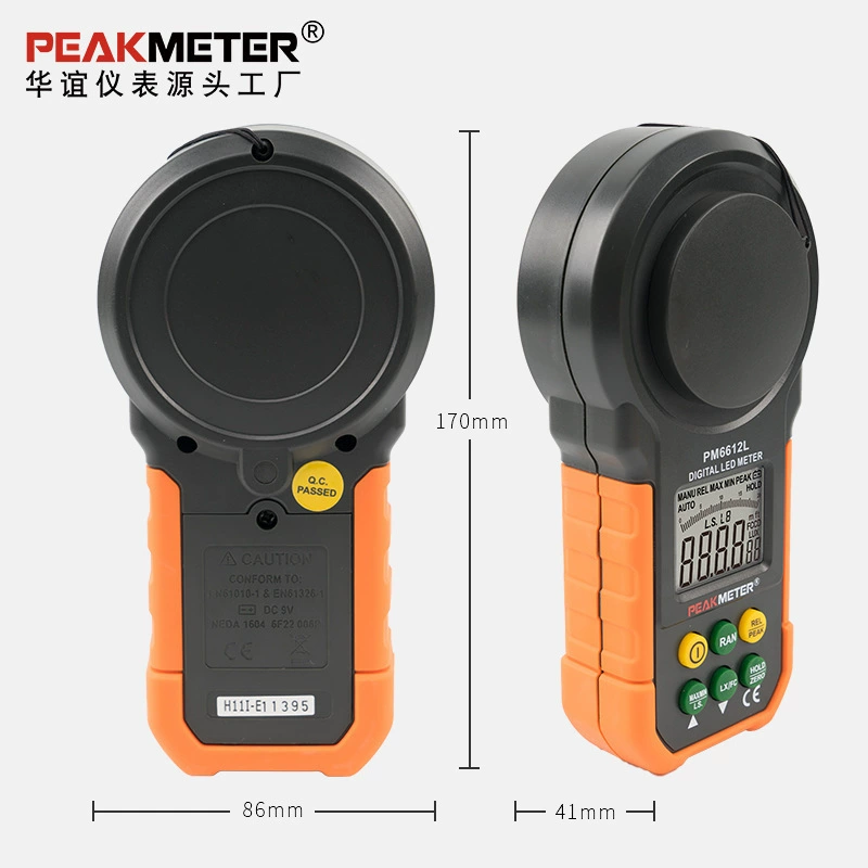 PEAKMETER Huayi PM6612L цифровой измеритель освещенности красочный светодиодный тестер яркости измеритель света