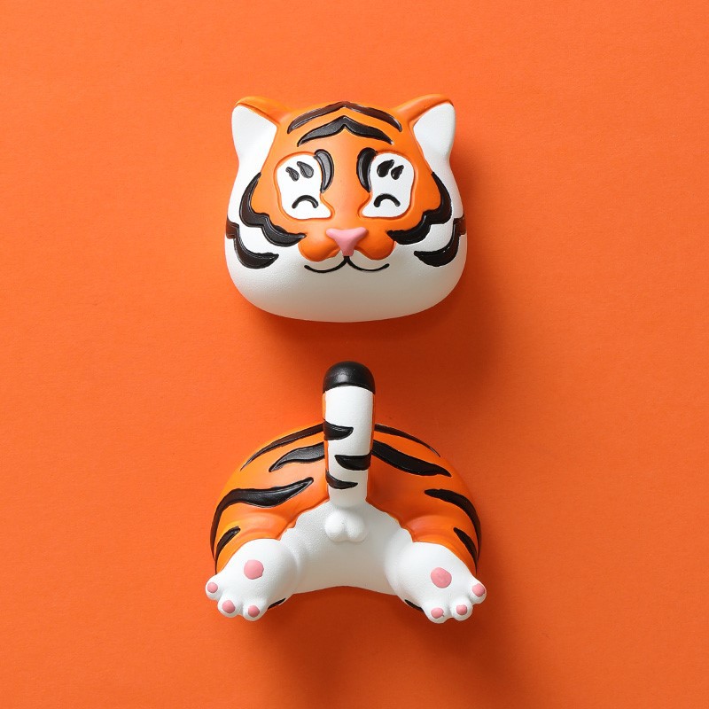 Collection Chinese Style 2022 New Year Tiger Refrigerator Sticker Wedding Room Arrangement Ping An Happy Year of Tiger Wen Chuang