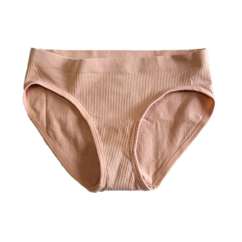 Thread-spool cotton women's underwear sexy breathable comfortable waistband seamless pure color thin triangle pants