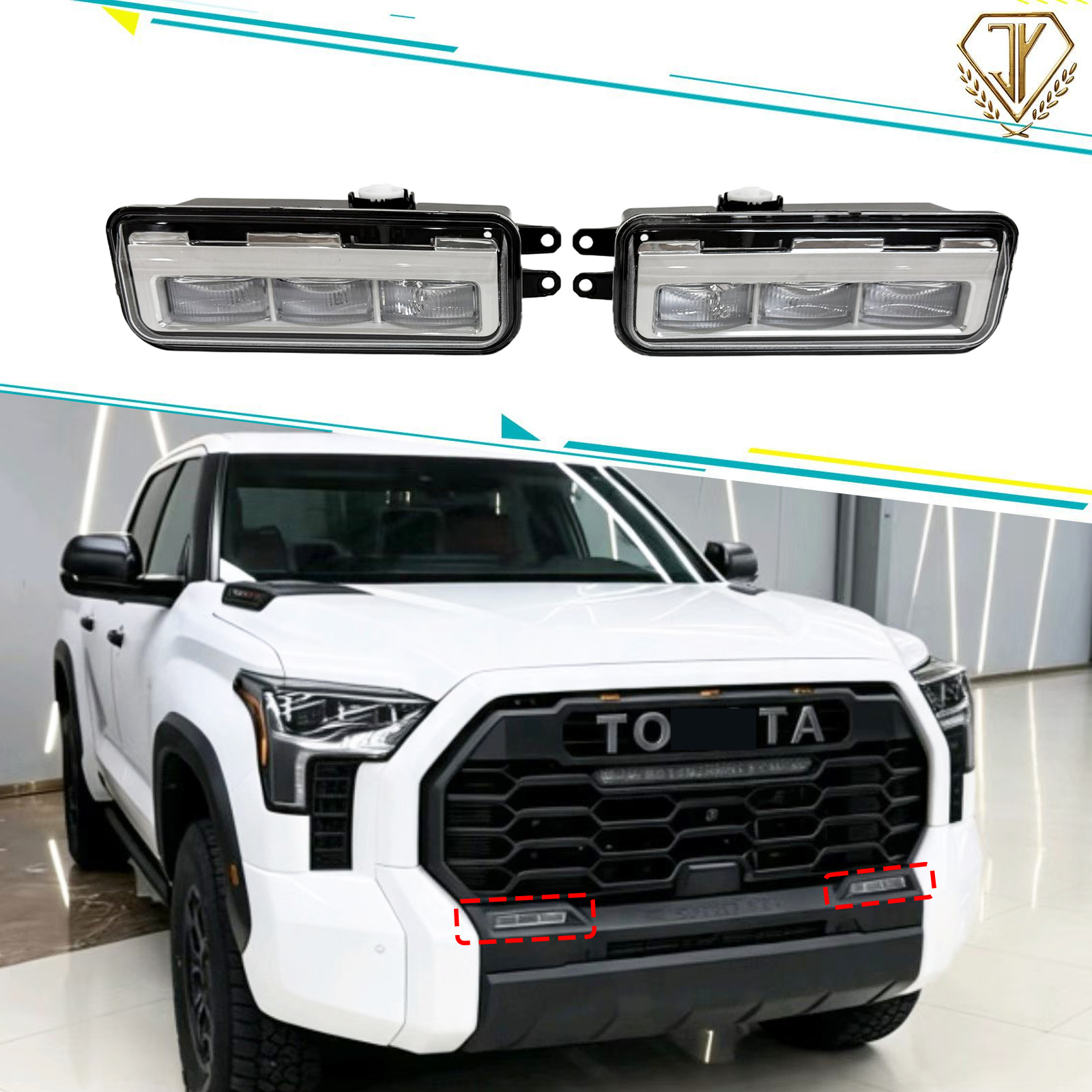 2022+ Tundra Low-End Fog Lights (White Light)