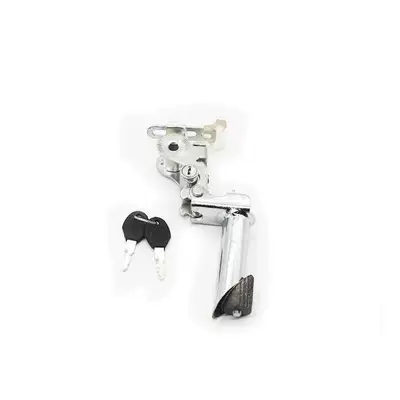 Bike Seat Post with Flip-Up Saddle: Helmet lock