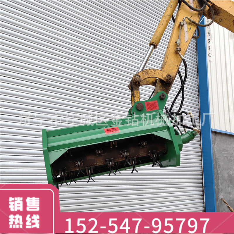 挖机树枝粉碎机 山地果园除草割草机 芦苇 灌木 植被 清理机