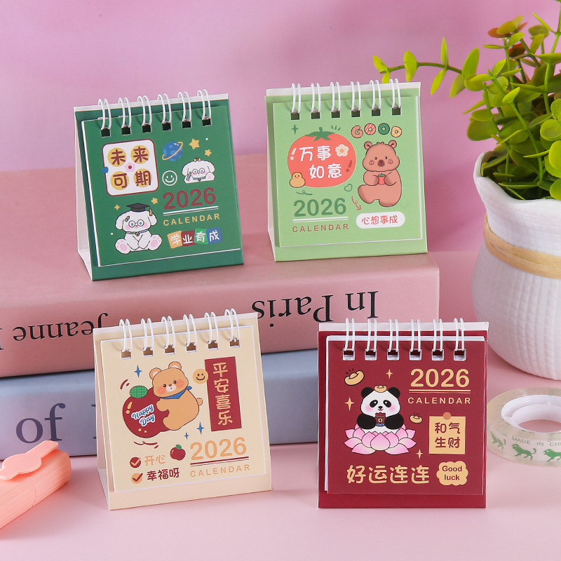 Mini Calendario de Escritorio de Papel para Oficina y Hogar image 1
