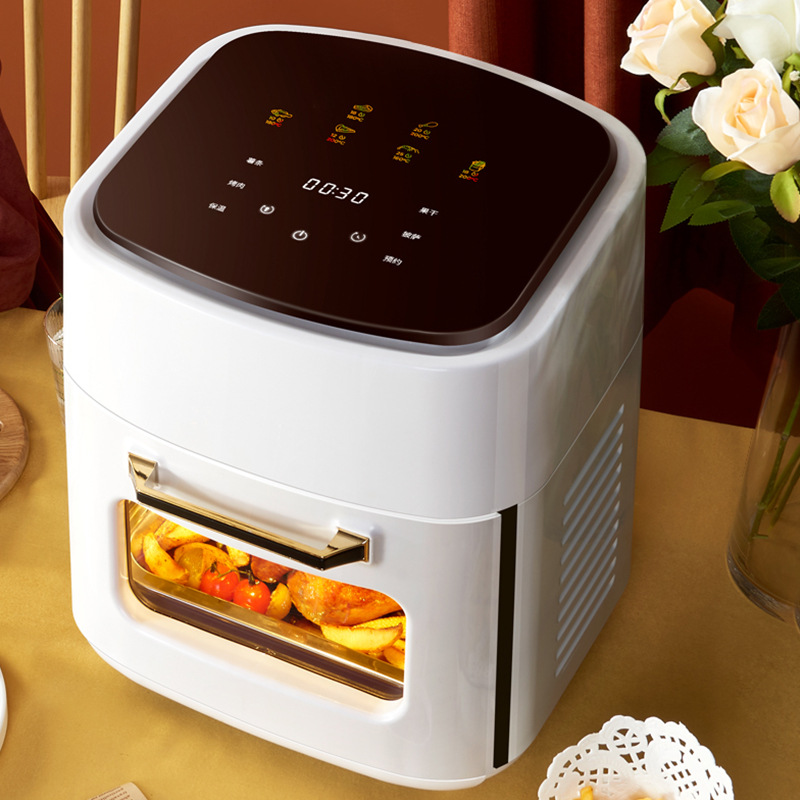 Household LCD display air fryer oven int...