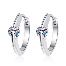 韩版耳扣女甜美小清新光面元素合成锆石耳饰品