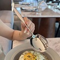 304不锈钢公用分餐勺 高颜值干饭自助餐特厚大勺子调羹网红勺