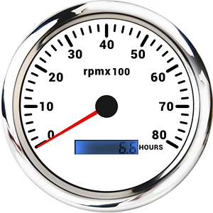 110mm universal tachometer for cars and ships, 12V 24V, for gasoline and diesel engines, with engine timing function